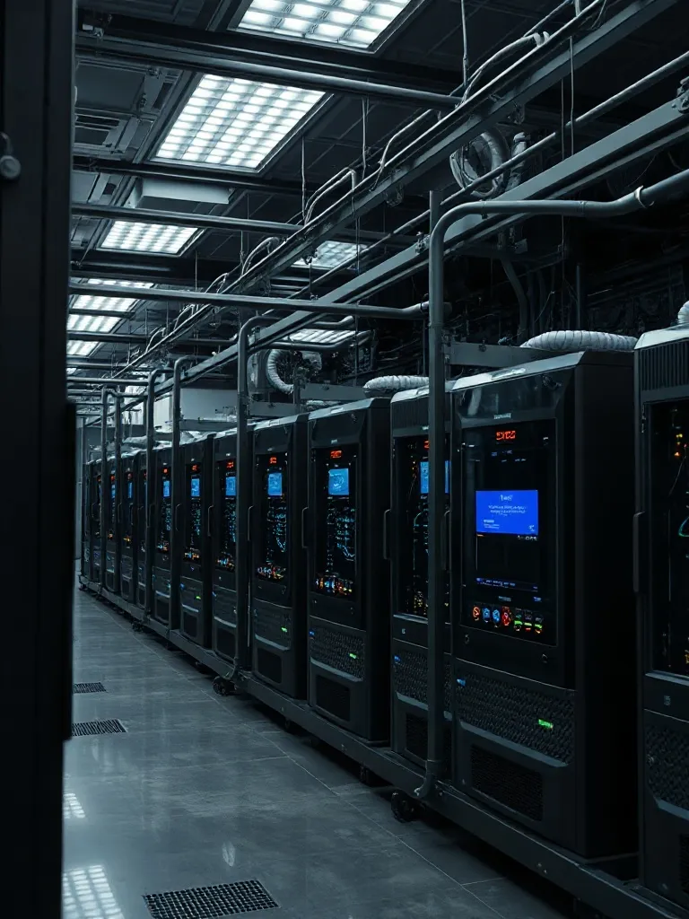 Professional laboratory environment with high-end computer s